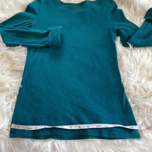 A new day target brand Aqua blue green solid long sleeve tee crew Neck sweater - Picture 14 of 17